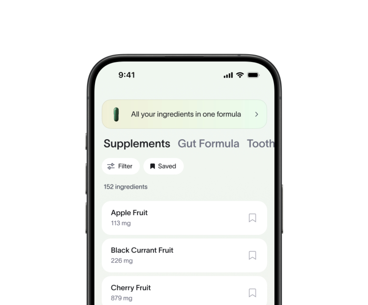 Viome - Individual Ingredients & Dosages