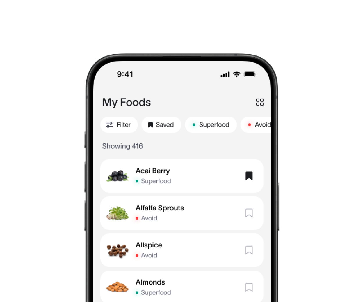 Viome - Personalized Food Lists